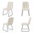 55.1'' Rectangular Dining Table Set, Modern Kitchen Table Set For Kitchen, Dining Room, Home Furniture(1 Table 4 Chairs)-109615558-109615559