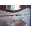 SeaTile 8" x 1" Ceramic Liner Tile Trim in Black Pearl Natural