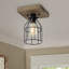 Plafonnier encastré 1 lampe de style lustre 7 po Twain