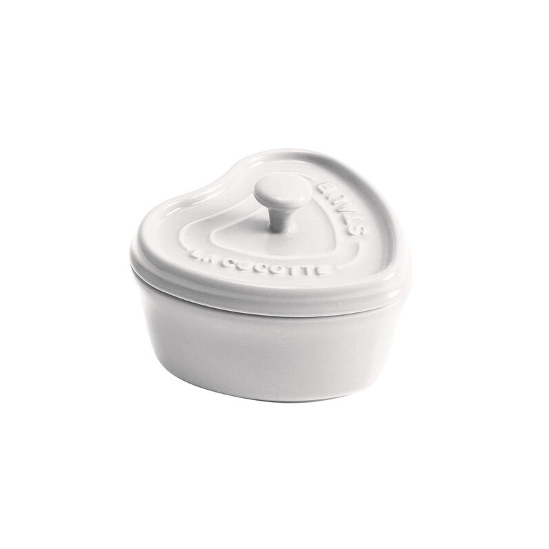 Staub Ceramic 3-Pc Mini Heart Cocotte Set - Cherry, Pink, White