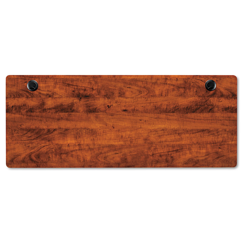 Black Steel Flip-Down Training Table Base with Modesty Panel