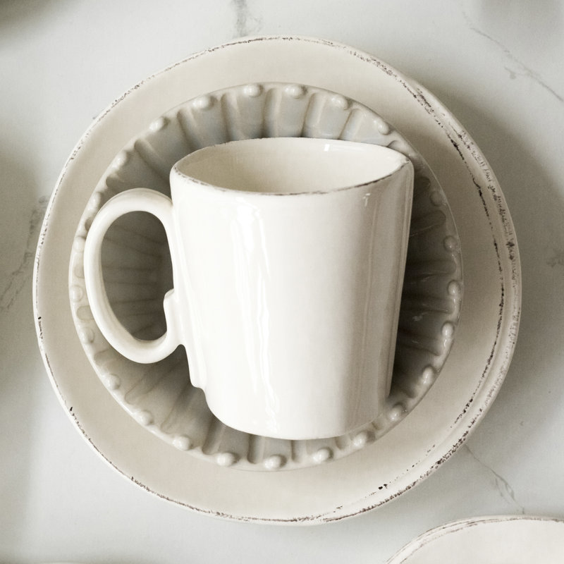 Lastra Stoneware Coffee Mug, Linen