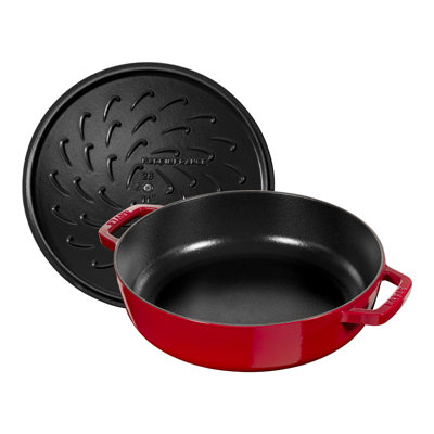 Staub Braisers Sauteuse Chistera 28 cm, Fonte