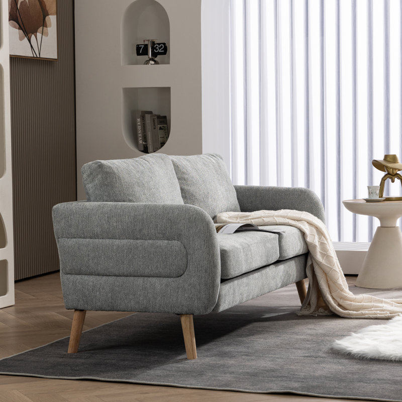 Greg 2 Seater Loveseat, Grey
