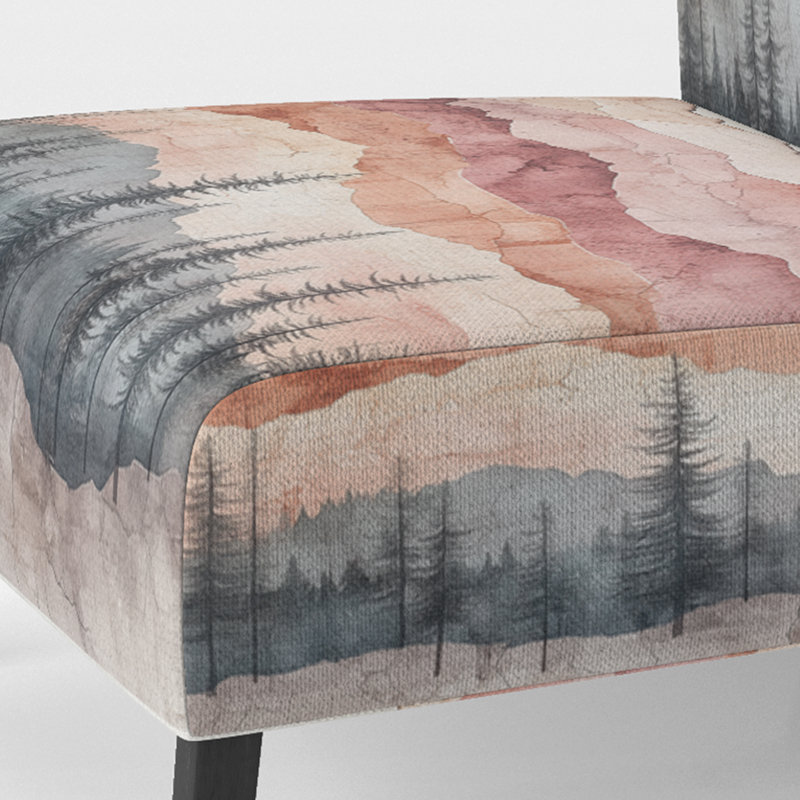 Fauteuil de chambre Abstract Landcapes, Slipper Armless