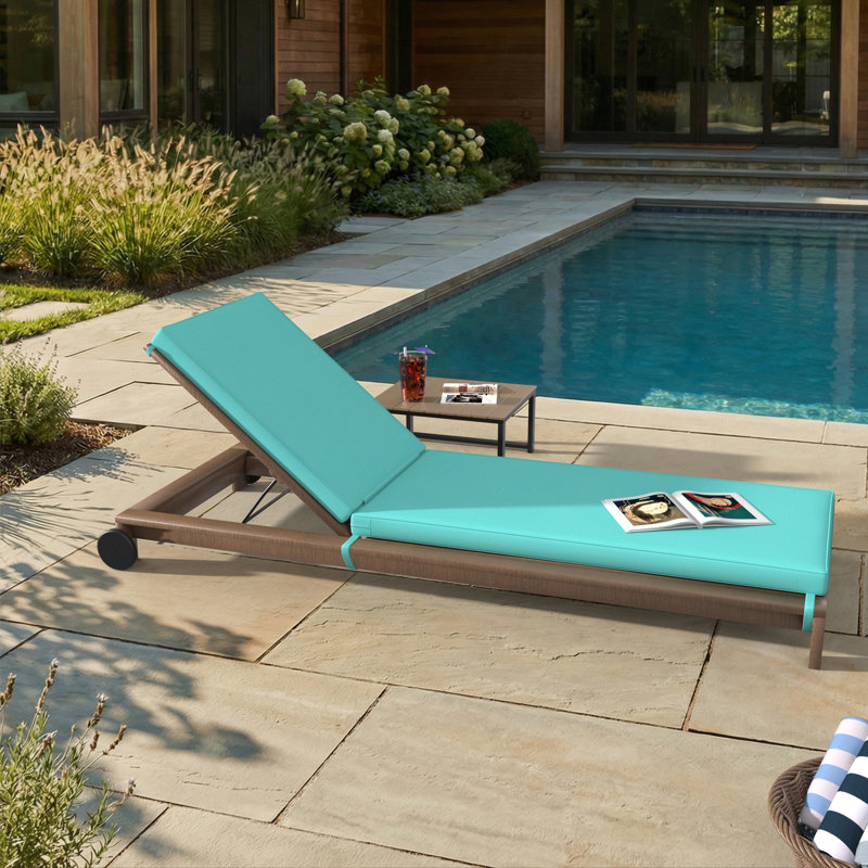 Sunbrella® Outdoor Chaise Cushion, 23" W x 75" D, Sunbrella® Canvas Aruba