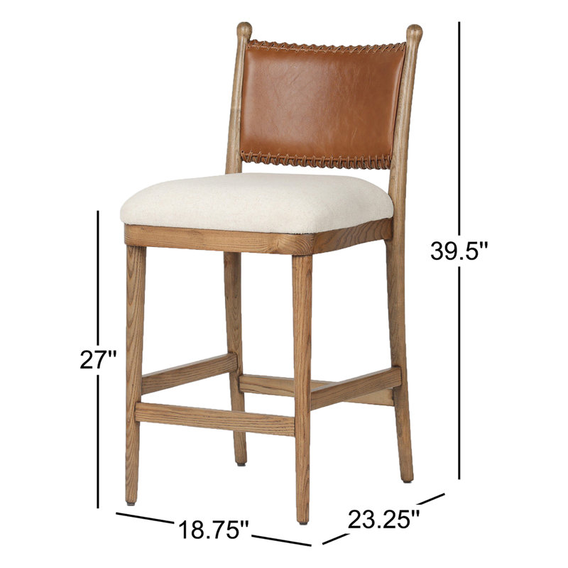 Bella Stool-Dulane Mahogany-Counter, Counter Stool (27" Seat Height), Antique Walnut