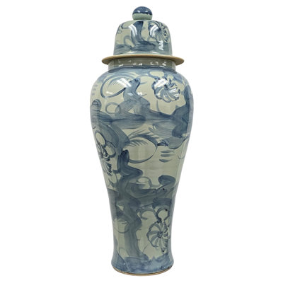 BLUE&WHITE CERAMIC JAR