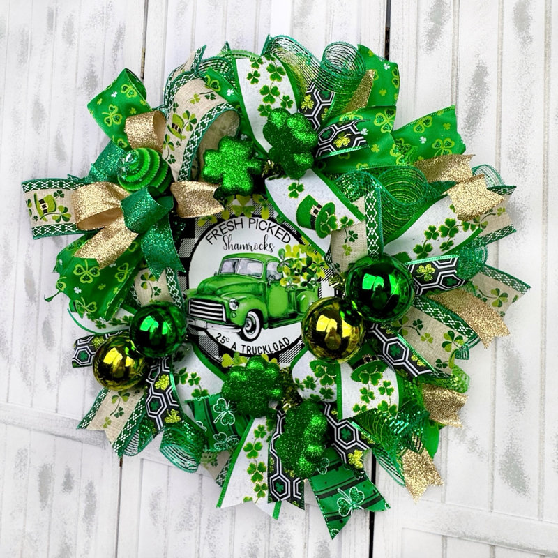 Couronne en maille 18 po Shamrock