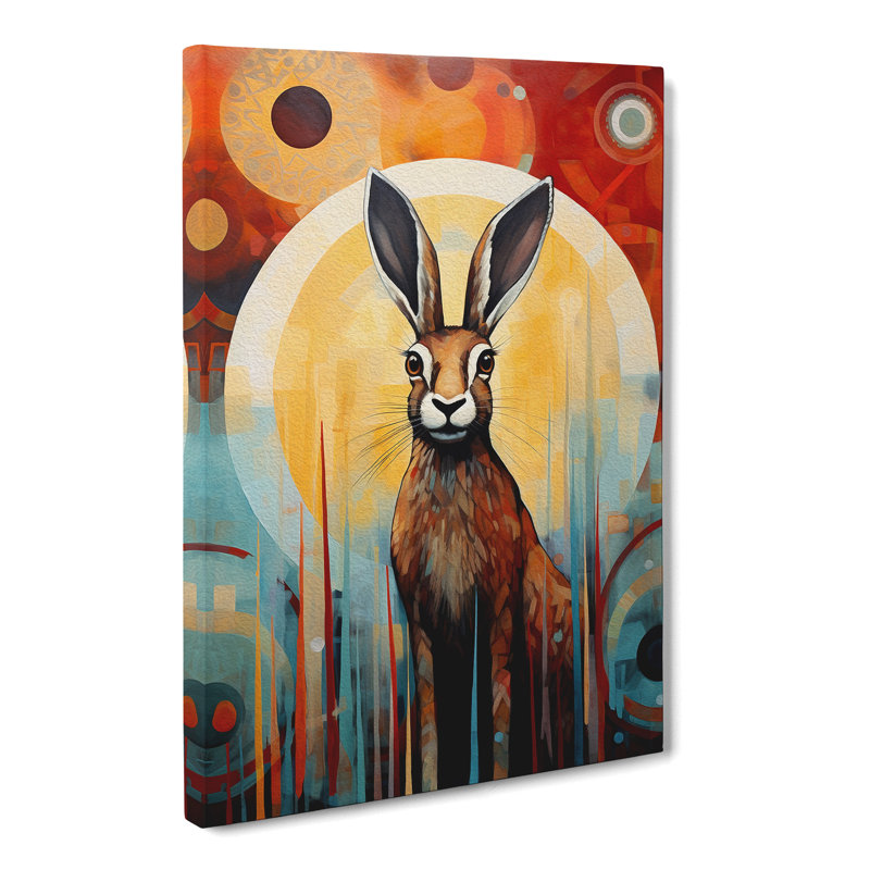 Hare Abstract - Print, 60cm H x 40cm W x 3cm D