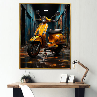 Scooter Escape I sur impression sur toile