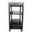 Ahseem 24" Transitional Rolling Kitchen Serving Cart with Wine Rack, Drawer, and Towel Bar