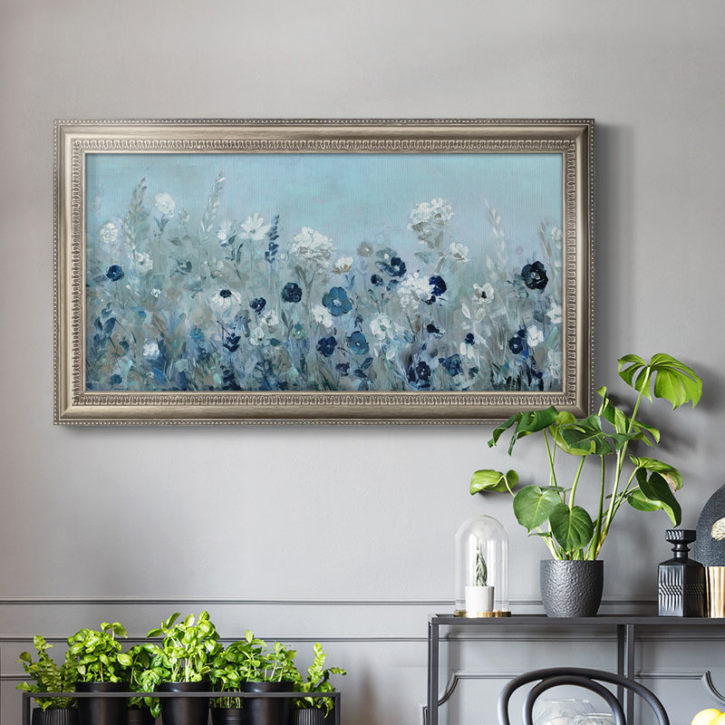 «Teal Light Garden», reproduction d'un seul cadre photo sur toile, H 25 po x l 45 po x P 1 po