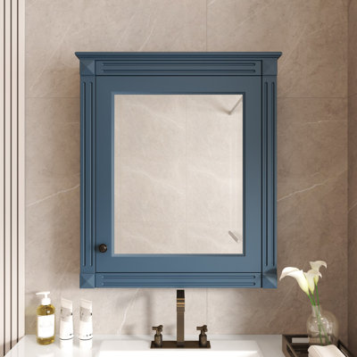 Armoire de rangement murale avec miroir