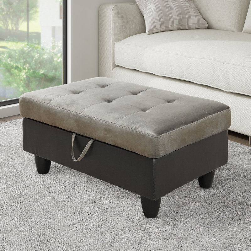 Repose-pieds Breux, Polyester gris