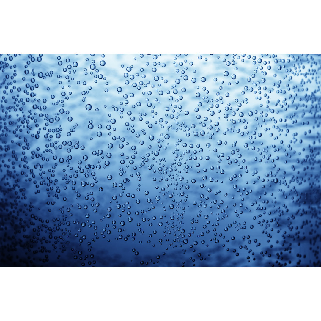 Lots Of Small Blue Bubbles - Leinwanddrucke auf Leinwand