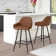 Rylee Upholstered Counter Stool with Metal Frame