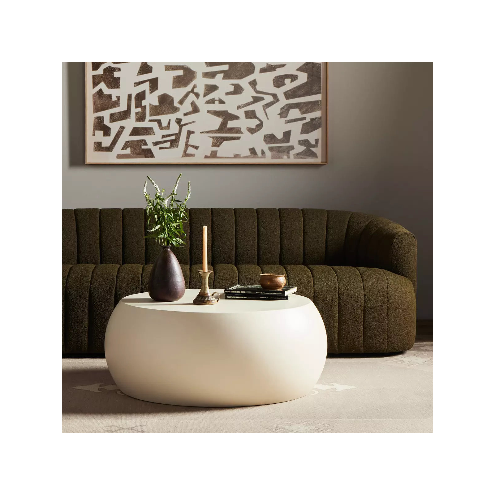 Single Coffee Table, White