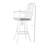 Wahiba Aluminum Outdoor 18'' Stool with Cushion