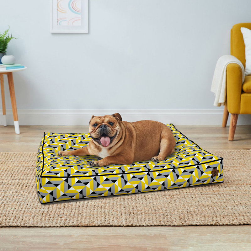 Dog Bed For Small - Medium - Large Dogs - Soft Pet Bed Mattress With Machine Washable Cover & PU Foam Pet Crate Bed - Dog Bed Mattress With Non-Slip Bottom  Cushion Design 6  Small S (69 cm x 51 cm x 10 cm)