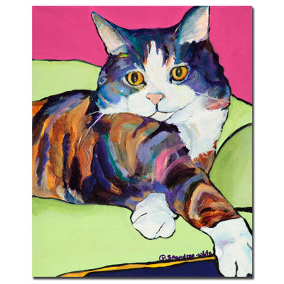 "ursula" par pat saunders-blanc, reproduction d’art sur toile tendue encadrée