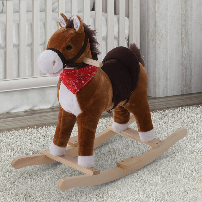 Kids Plush Toy Rocking Horse