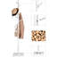 Rubberwood Freestanding 8 - Hook Coat Rack
