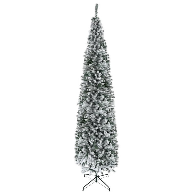 Arbre de Noël floqué avec neige artificielle | Idée de cadeau