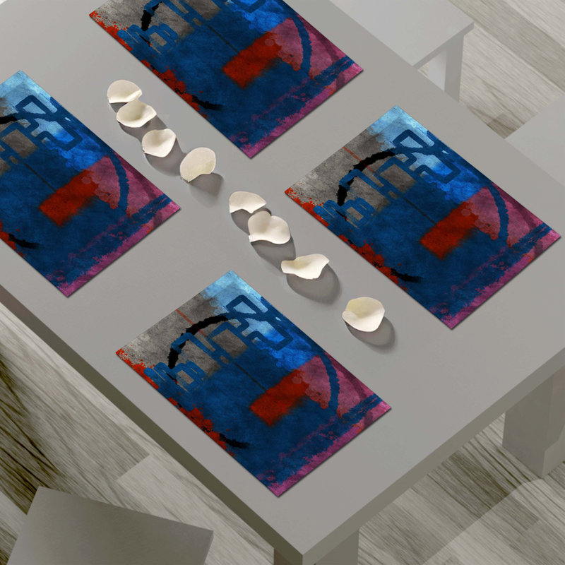 Napperon abstrait en polyester