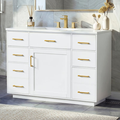 48" Bathroom Vanity with Sink Top