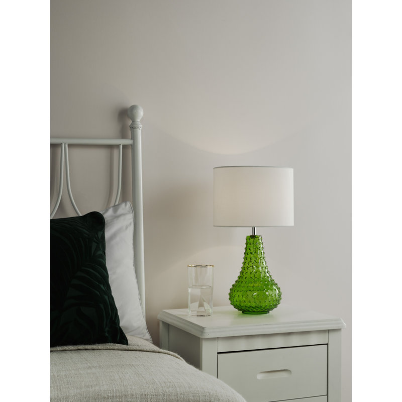 Kristina Table Lamp Glass With Shade, Green