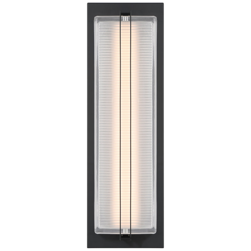 Fixation murale d'extérieur DEL Driftwood - H 18,75 po - Finition noire, 18.75" H x 6" W x 3" D, 2600, 30