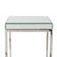 Siems Glass Top Frame End Table