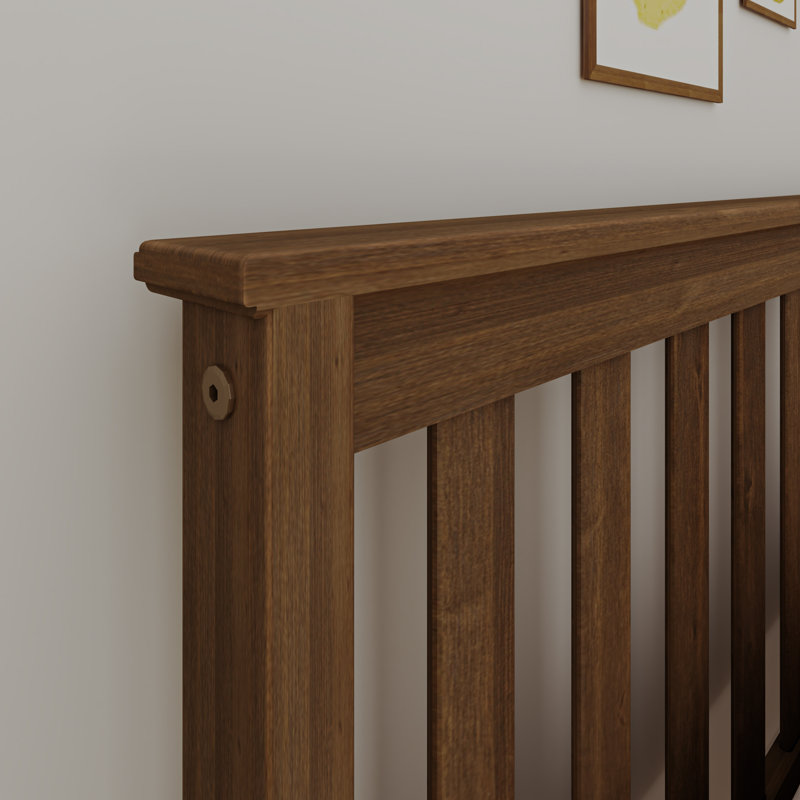 Lit plateforme Bolin Kids, Grand, Noyer