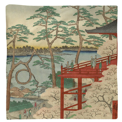 Utagawa Hiroshige Cotton Square Napkin
