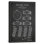 « Hockey Puck Charcoal Patent Blueprint », affiche vintage sur toile tendue
