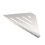 Tablette de douche murale en acier inoxydable Elegant | Serviteur de coin triangulaire pour salle de bain