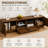 70" Mid-Century Modern TV Stand for TVs up to 80", Walnut Entertainment Center with Cable Management and Soft-Close Hinges-797608486