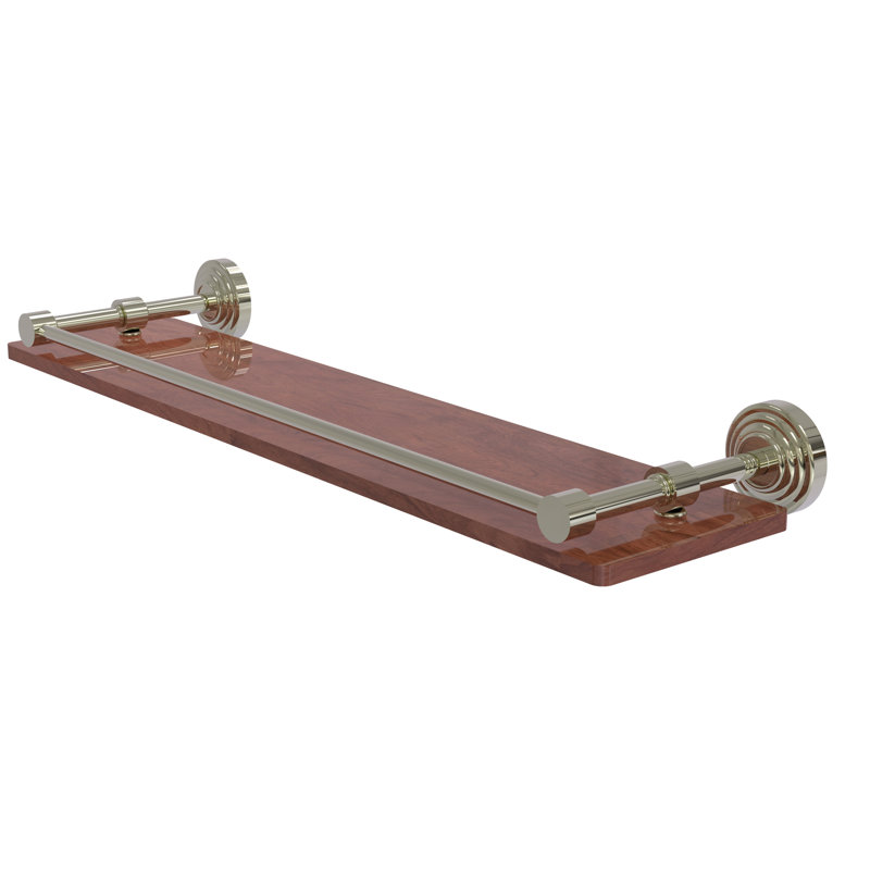 Beresford Bracket Shelf, Polished Nickel, 3" H x 22" W x 5" D
