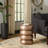 Modern Polished Accent End Table with Bold Rounded Design – Space-Saving Side Table and Decorative Narrow End Table Offering Functional and Stylish Design for Living Room End Tables 20", Bronze