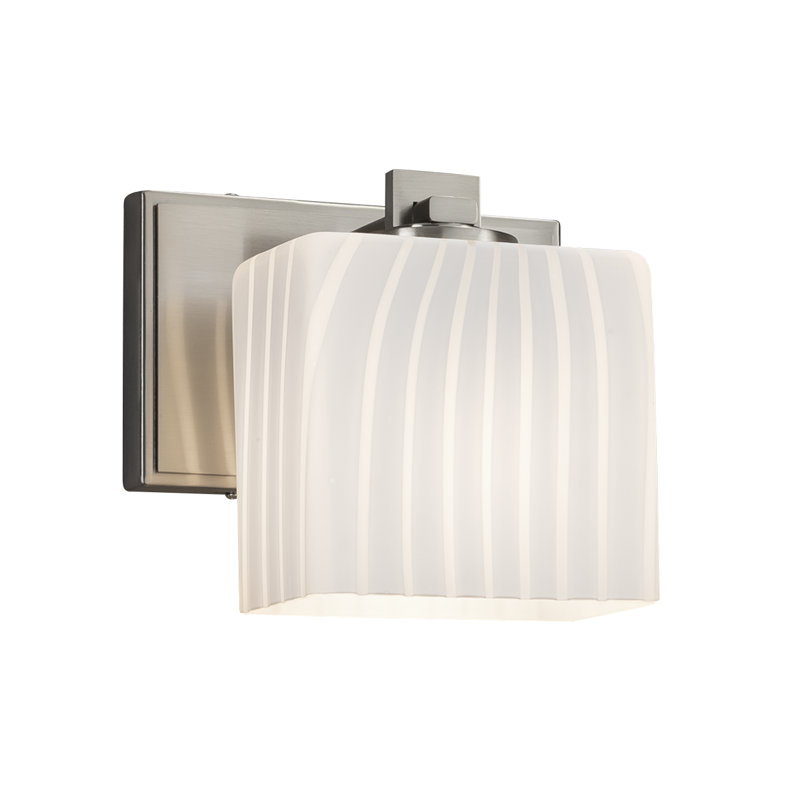 Appliquee à bras 1 lumière del Casson, Nickel brossé