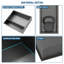 Double tablette de niche en acier inoxydable 21 po x 17 po, bronze industriel-1686881842