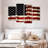 Borges Wavy Wooden USA Flag