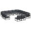 vidaXL Garden Sofa Set with Cushion Aluminium Outdoor Furniture Patio