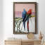 Palm Parrots - Peinture sur toile encadrée-109330371-109330378