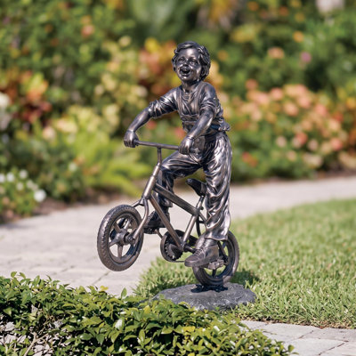 Out for a Ride Garden Statue