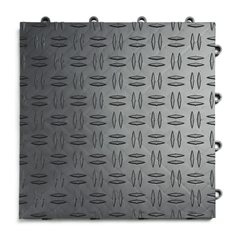 Carreau de garage noir 12 po x 12 po Diamond, Graphite, 24