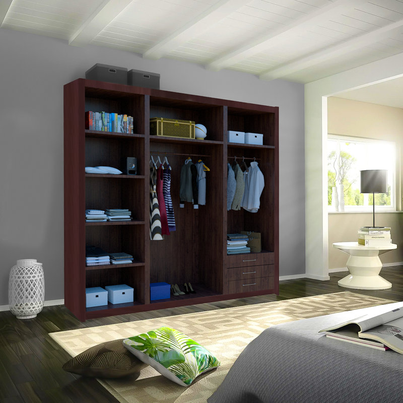 Ludora 3 Door Wardrobe, Wenge