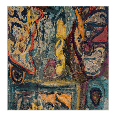Ansela Washable Abstract Indoor Rug