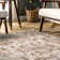 Rippeon Vintage Medallion Power Loom Performance Brown Rug